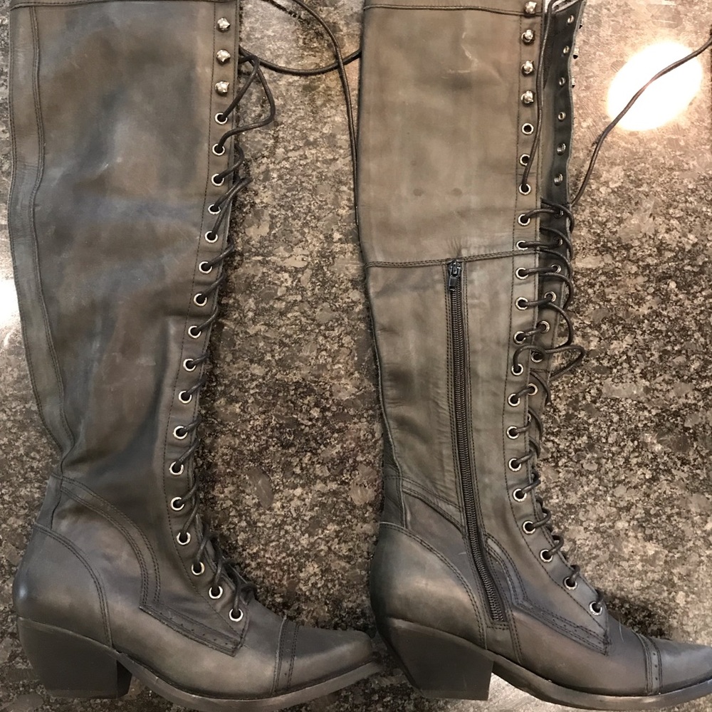 Jeffrey Campbell lace up boots